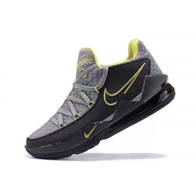 Nike Erkek Lebron 17 Low Cool Gri / Siyah Basketbol Ayakkabısı Türkiye - Z8CVG9FZ